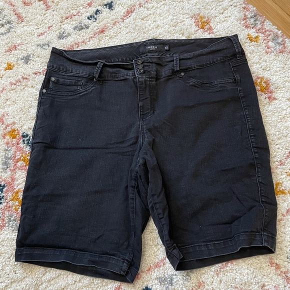 torrid Pants - Torrid Black Jean Shorts